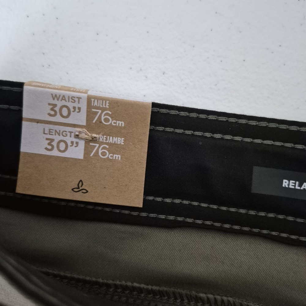 prAna Pants Mens 30x30‎ Slate Green Relaxed Stretch Zion II Straight Leg NEW - Picture 6 of 10